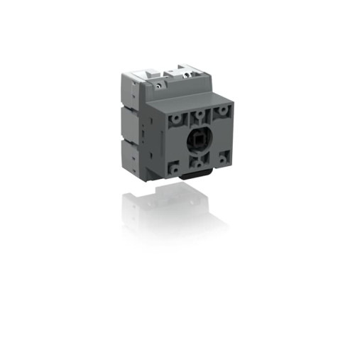 OTDC25FT2 DC Switch-disconnector, Terminal bolt kit included, Handle and shaft need to be ordered separately, Door mounting, IEC 660 VDC 25 A single circuit, IEC 1000 VDC 16 A single circuit