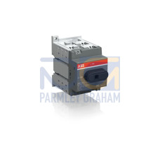 OTDC25F4 DC Switch-disconnector, Terminal bolt kit included, Handle and shaft need to be ordered separately, Base mounting, IEC 660 VDC 25 A double circuit, IEC 1000 VDC 16 A double circuit
