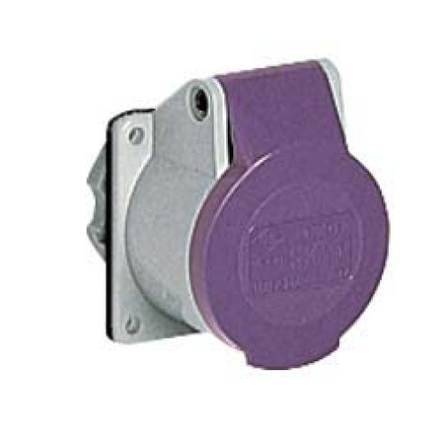 Panel mounted straight socket 16A 24V 3P IP44