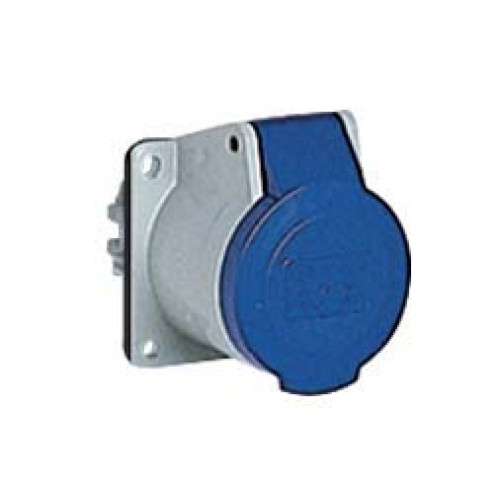 Panel mounted straight socket 16A 230V 3P IP44