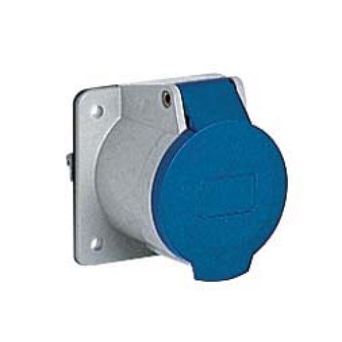 Panel mounted straight socket 32A 230V 3P IP44