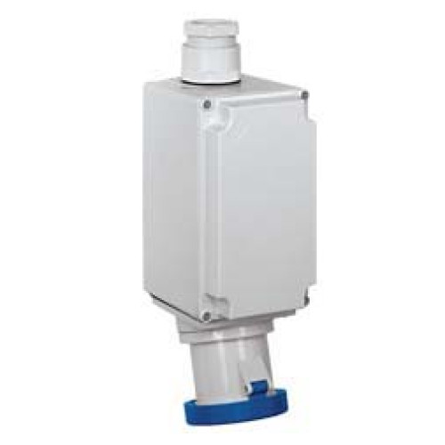 Wall mounted socket 125A 230V 3P IP67