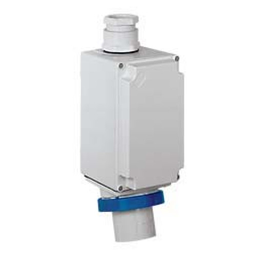 Wall mounted appliance inlet 125A 230V 3P IP67
