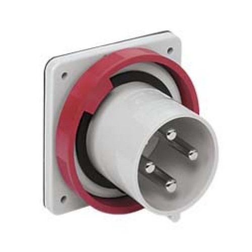Panel mounted appliance inlet 125A 415V 4P IP67