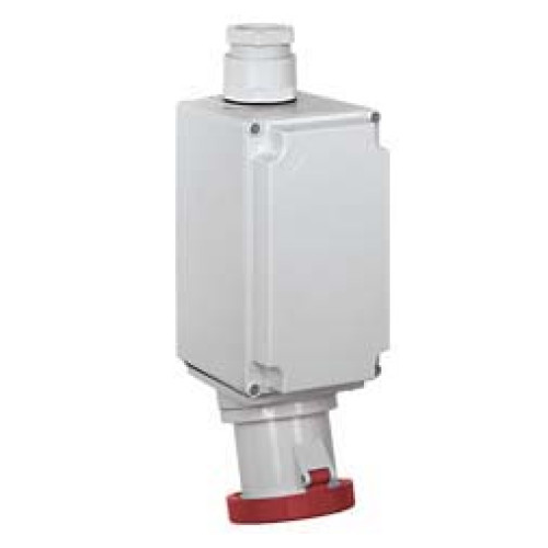 Wall mounted socket 125A 415V 5P IP67