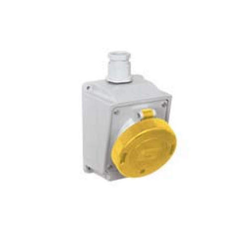 Wall mounted socket 32A 110V 3P IP67