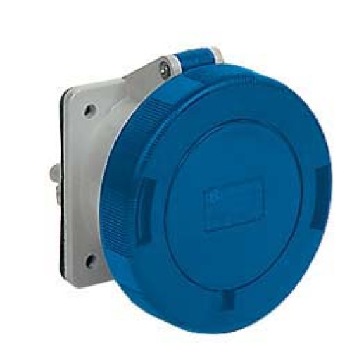 Panel mounted straight socket 32A 230V 3P IP67