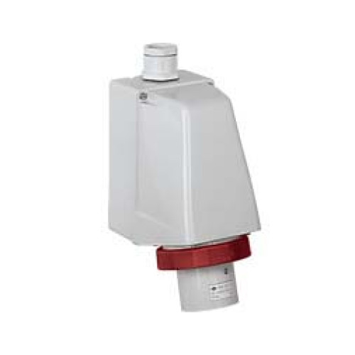 Wall mounted appliance inlet 63A 415V 4P IP67