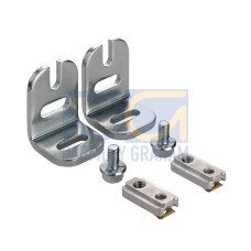 Mounting bracket set Suitable for: MLD 500, MLD 300 multiple light beam safety devices, CML700i light curtains, MLC 500, MLC 300 safety light curtains; Design of mounting device: Angle, L-shape; Fast