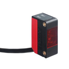 Throughbeam photoelectric sensor transmitter Operating range limit: 0 ... 15 m; Light source: LED, Red; Supply voltage: 10 ... 30 V, DC; Connection: Cable, 2,000 mm, 4 -wire; Housing design: Cubic; D