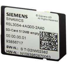SINAMICS G120 SD-Card 512 MB INCLUDING CERTIFICATE OF LICENCE V4.7