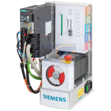 SINAMICS V90 training case in compact design. With the components: SINAMICS V90, FSAA, 0.4 kW and SIMOTICS S-1FL6 servo motor. Supply voltage: 230 V 1