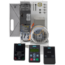 SINAMICS G120C training case PROFINET in compact design. Components: SINAMICS G120C, 0.55 kW, IOP-2 and BOP-2 and one SIMOTICS asynchronous motor S...