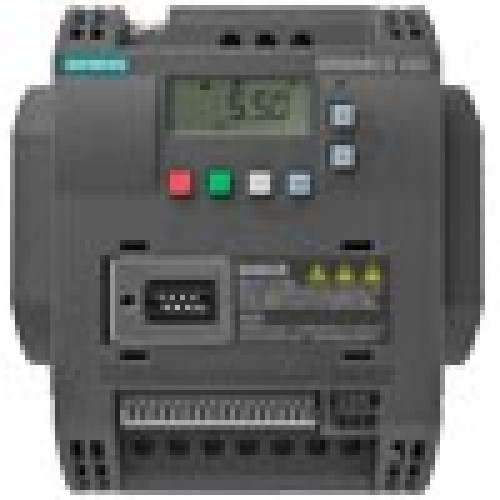 SINAMICS V20 380-480 V 3 AC -15/+10% 47-63 Hz rated power 7.5 kW with 150% overload for 60 s. unfiltered I/O: 4 DI, 2 DO, 2 AI, 1 AO fieldbus: USS/Modbus RTU with built-in BOP protection: IP20/ UL op