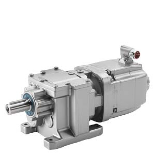 SIMOTICS S-1FG1 synchronous servo geared motor bevel gearbox B29 motor type CT 600V AH48 Mmax=10.5 Nm Pn=0.74 kW Solid shaft with keyway V20x 40 ABSOLUTE ENCODER 20 BIT + 12 BIT MULTITURN WITH DRIVE-C