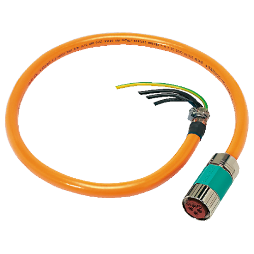Power cable pre-assembled type: 6FX8002-5CF12 4x 4 C, connector SPEED-CONNECT Sz. 1.5 for SINAMICS S