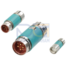 Signal connector 9-pole type: 6FX2003-0SA01 Pin, Male thread solder version 1x insulator with integr