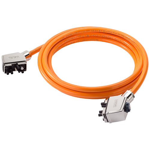 Pre-assembled hybrid cable type: 6FX8002-7HY11 Power and DRIVE-CLiQ Outlet direction NDE/DE for SINAMICS S120M MOTION-CONNECT 800PLUS Trailing type...