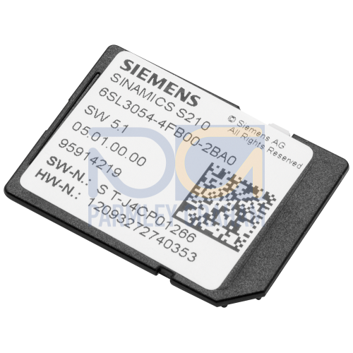 SINAMICS S210 SD card 512 MB incl. licensing (Certificate of License) V5.2 SP3 email address for order with Z option is required