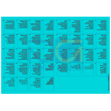 SINAMICS warning notice labels for SINAMICS module booksize format 1 sheet, 36 languages bg, cz, de, dk, ee, es, fi, fr, gb, gr, hu, ie, is, it, lt...