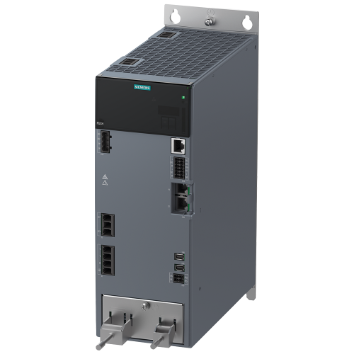 SINAMICS S210 input voltage 200-480 V 3AC -10%/+10% 12.5 A 45-66 Hz output voltage: 0 input V 9.0 A 0-550 Hz motor: 3.5 kW protection class: IP20 frame size C 105 x 322 x 223 (WxHxD)