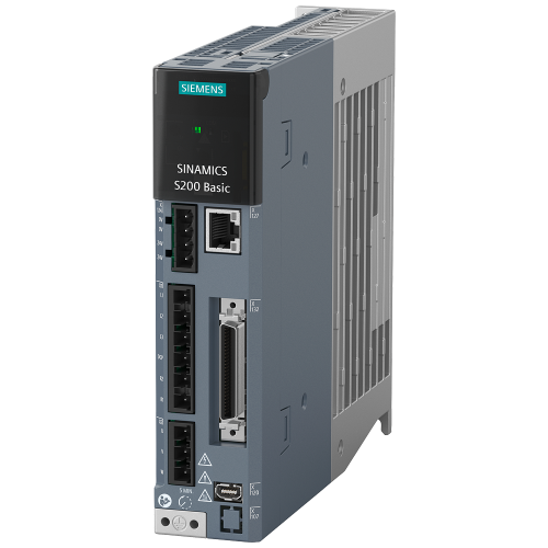 SINAMICS S200 Basic, with Pulse Input voltage: 200-240 V 1/3 AC; -15%/+10%; 50/60Hz; Output voltage: 0-inpu 2.4A; 0-550Hz; Motor: 0.4kW