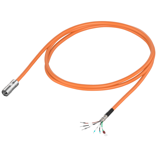 Power cable, Preassembled 4x0.75 + 2x0.38 for motor S-1FL2 SH48/52 with S200, MOTION-CONNECT 380 Length(m)=15m