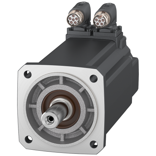 SIMOTICS S-1FL2 Supply voltage 400V 3AC Pn=1.5kW;Nn=3000rpm M0=6Nm;Mn=4.6Nm Shaft height 48mm With angular connector AM21bit Plain shaft