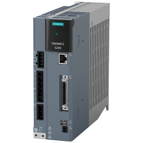 SINAMICS S200, with Pulse train Input voltage: 380-480 V 3AC; -15%/+10%; 2.6A; 50/60Hz; Output voltage: 0-inpu 3.0A; 0-550Hz; Motor: 1kW