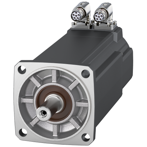 SIMOTICS S-1FL2 Supply voltage 400V 3AC Pn=2kW;Nn=3000rpm M0=8Nm;Mn=6.6Nm Shaft height 52mm With angular connector AS17bit Plain shaft