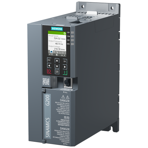 SINAMICS G200 PN 380V-480V, 1.1kW LO / 1.5kW HO, with panel