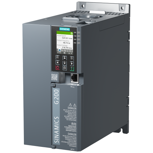 SINAMICS G200 PN 380V-480V, 5.5kW LO / 7.5kW HO, with panel