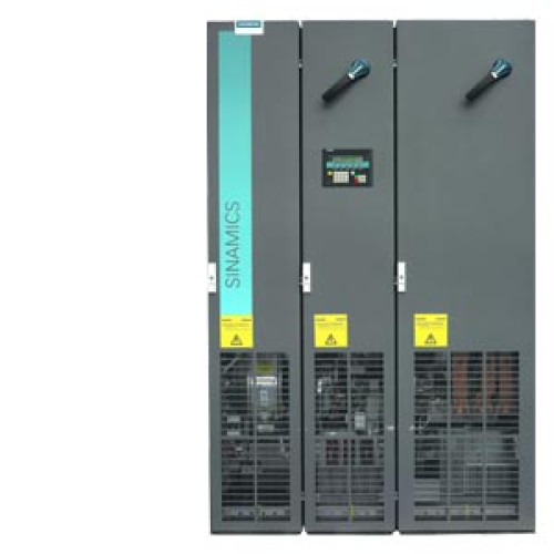 SINAMICS S120 CABINET MODULE BASIC LINE MODULE 3AC 380-480V, 50/60HZ, 820A OUTPUT: DC 510 - 650V UNIT RATING: 400KW CUBICLE UNIT IP20 AIR COOLING NEMA DESIGN