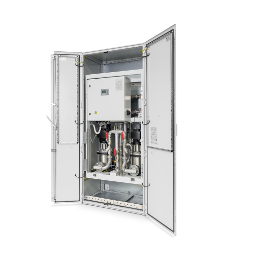 SINAMICS S120 Cabinet Module heat exchanger module Heat dissipation 120kW Pump and plate heat exchanger and 3-way valve Power supply 660-690 V/50 Hz Cabinet unit IP55 Liquid cooling Control via exter