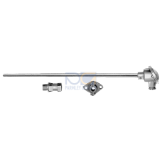 FLUE-GAS RESISTANCE THERMOMETER mounting length: 300 ... 500 mm Initial:500 1 PT100 CERAMIC MEAS. RE
