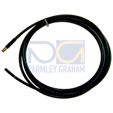 2x3M high temp coaxial cable for FUS060 (0,3m high temp transducer end, 75 Ohm, max.70/200 deg C, bl