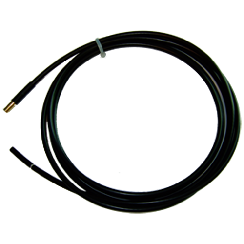 2x3M high temp coaxial cable for FUS060 (0,3m high temp transducer end, 75 Ohm, max.70/200 deg C, bl