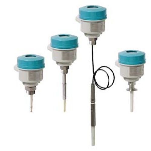 Pointek CLS200 RF Capacitance point level switch, digital, rod design. Detects level and interface in liquids, solids, slurries, and foam. Adjustable, 5.5 m (18.04 ft), insertion, adaptable sensitivi