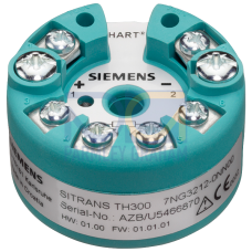 Temperature transmitter SITRANS TH300 For installation in the connection head, Type B (DIN 43729), Two-wire system 4 ... 20 mA, programmable, commu...