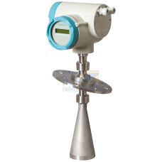 SITRANS LR460 Radar level transmitter with horn: continuous, non-contact, 100 m (328 ft) range, for challenging solids applications.