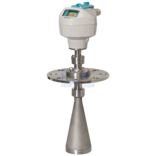 SITRANS LR260 Radar level transmitter with horn: continuous, non-contact, 30 m (98.4 ft) range, for liquids and solids.