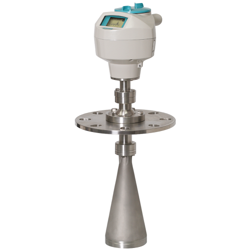 SITRANS LR260 Radar level transmitter with horn: continuous, non-contact, 30 m (98.4 ft) range, for liquids and solids.