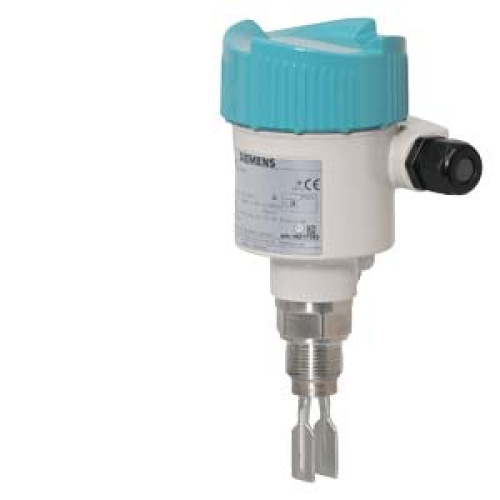 SITRANS LVL200 Vibrating point level switch, standard design. Detects level and material in liquids and slurries. Short insertion. For hazardous applications. Electronics: Double relay (DPDT) 20...72