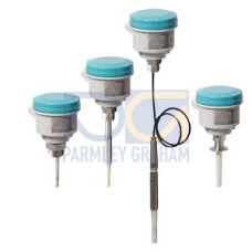 Pointek CLS200 RF Capacitance point level switch, rod design. Detects level and interface in liquids, solids, slurries, and foam. Adjustable, 5.5 m (18.04 ft), insertion, adaptable sensitivity, with