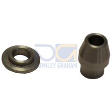 Roll and disk made of stainless steel 316. For replacement of the Teflon roll and aluminum disk in t
