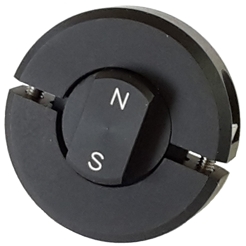 Spare part: Magnet holder made of anodized aluminium including magnet for non-contacting position detection for part- turn actuators