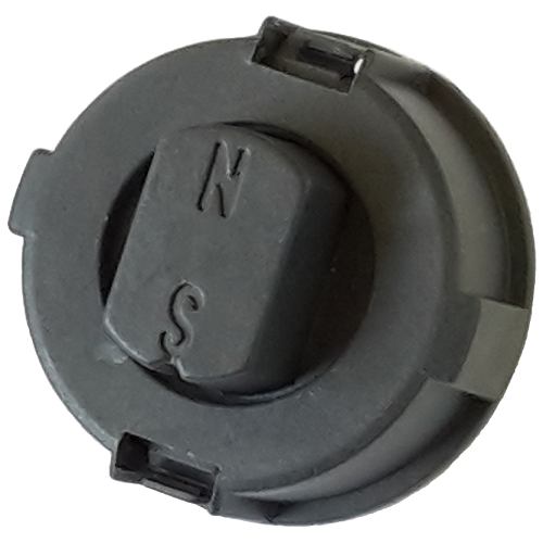 Spare part: Magnet holder made of fiberglass- reinforced polyester including magnet for non-contacti
