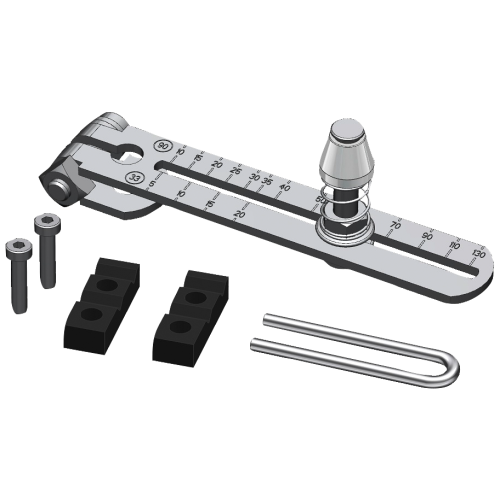 MOUNTING SET FOR SIPART PS2 ELECTROPNEUMATIC POSITIONER MOUNTING ON LINEAR ACTUATORS CONSISTING OF A