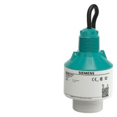 SITRANS LR110 Radar level transmitter, continuous, non-contact, 15m (49.2ft) range, for liquids, slurries, or solids, integrated cable connection. Communications: HART (4 ... 20 mA) Bluetooth functio