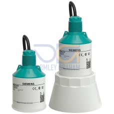 SITRANS LR120 Radar level transmitter, continuous, non-contact, 30 m (98.4 ft) range, for liquids slurries, and solids, integrated cable connection.